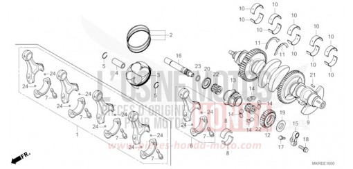 VILEBREQUIN/PISTON CBR1000SPR de 2024